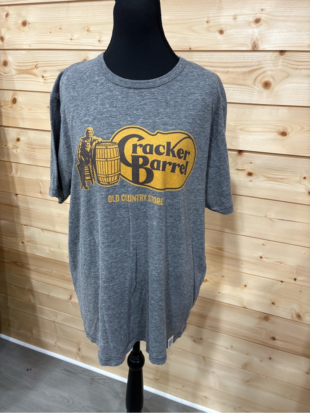 Legacy Heather Gray Short Sleeve Tee with Cracker Barrel Old Country Store Logo
